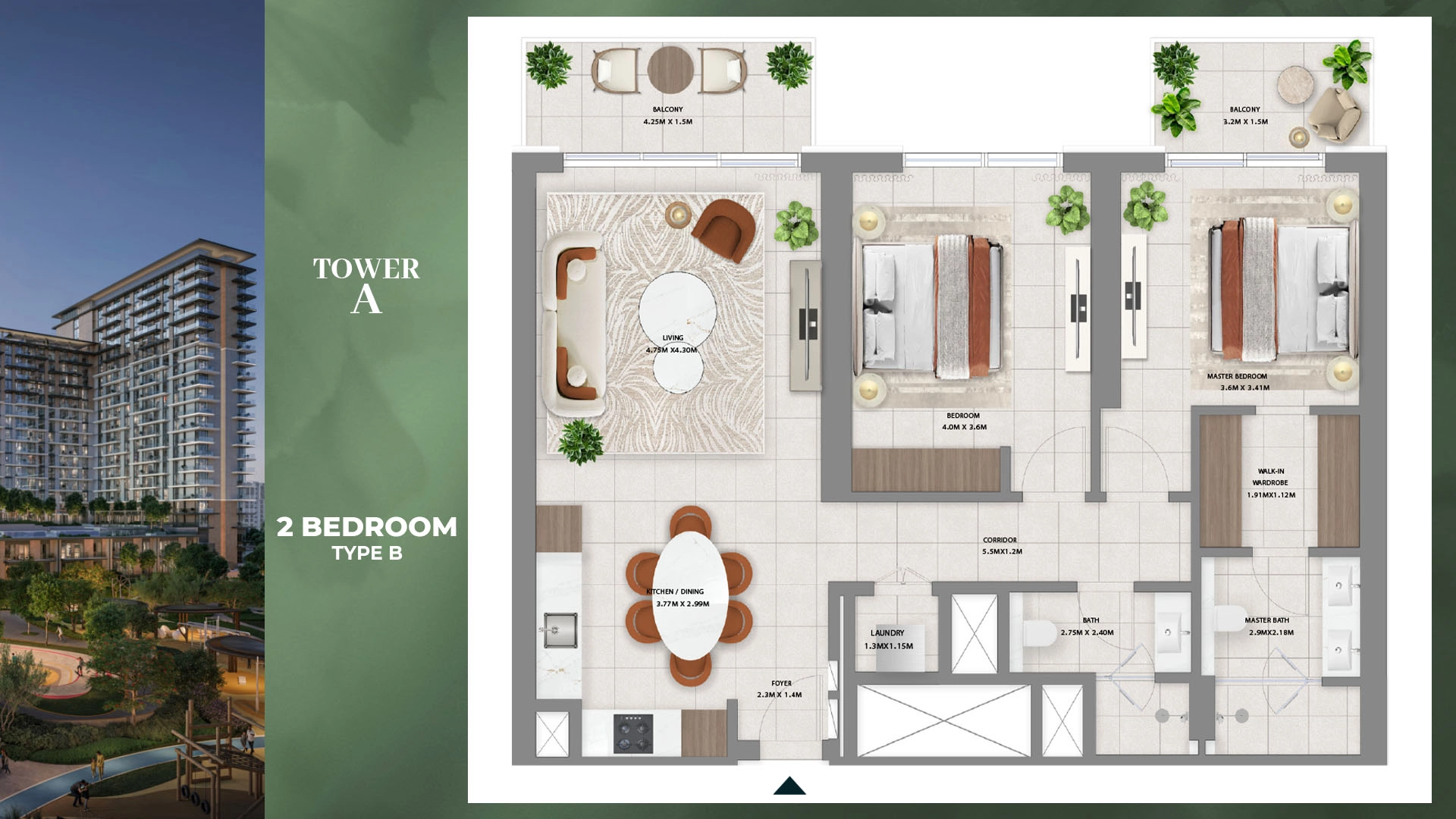 2 BR - Type B